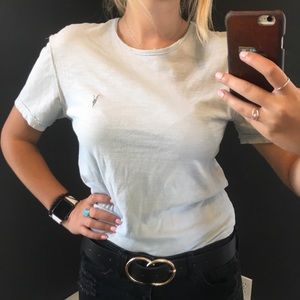 All Saints Light Blue T Shirt